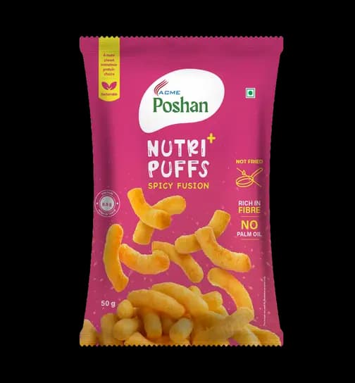 Acme Poshan Nutri+ Puffs Spicy Fusion 50 g