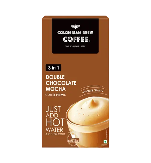 Colombian Brew Coffee Double Chocolate Mocha 3 in 1 Coffee Premix 125 g