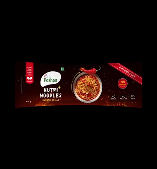 Acme Poshan Nutri+ Noodles Korean Chilli Set of 6 420 g