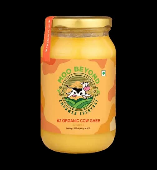 Moobeyond Organic A2 Cow Ghee Danedar 1 ltr