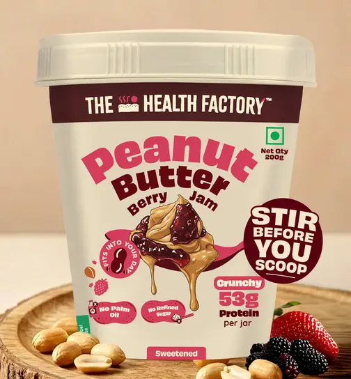 The Health Factory Peanut butter berry crunchy jam 200 g