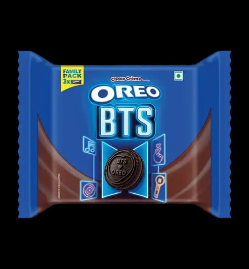 Cadbury Oreo Chocolate Flavour Crème Sandwich Biscuit Family Pack 275.55 g x 3
