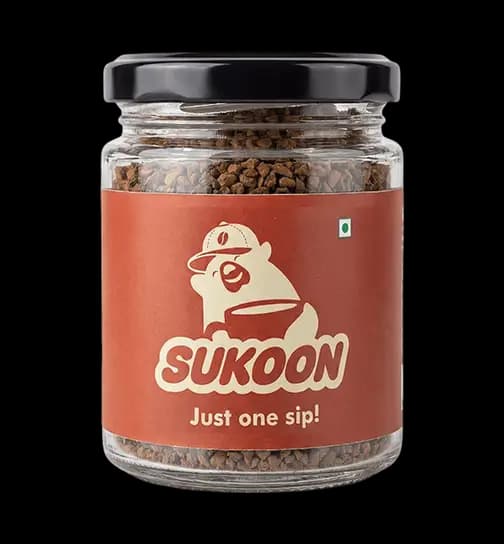 Sukoon Golden Toffee Instant Coffee, Not So Innocent Wali Coffee 50 g
