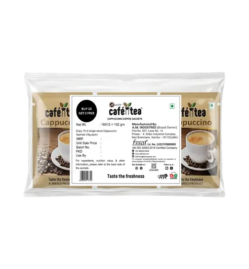 Cafe N Tea Cappuccino Coffee Sachets (Set Of 12) 192 g