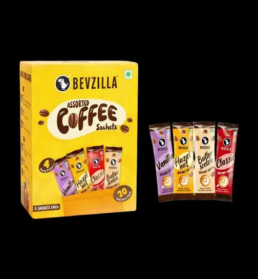Bevzilla 20 Assorted Instant Coffee Powder Sachets 40 g