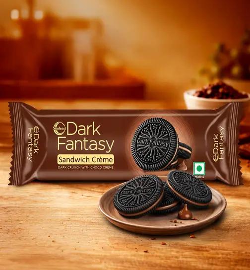 Sunfeast Dark Fantasy Chocolate Sandwich Cream Biscuits 79 g x 3