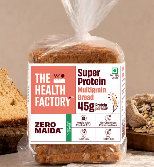 The Health Factory Zero Maida Super Protein Multigrain Bread 250 g