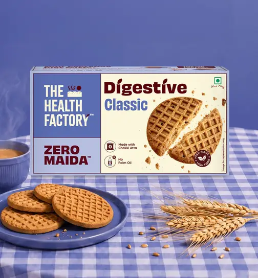 The Health Factory Zero Maida Digestive Biscuits - Classic 85 g