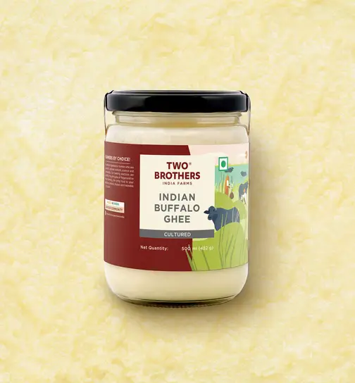 Two Brothers India Farms Cultured Buffalo Ghee 500 ml