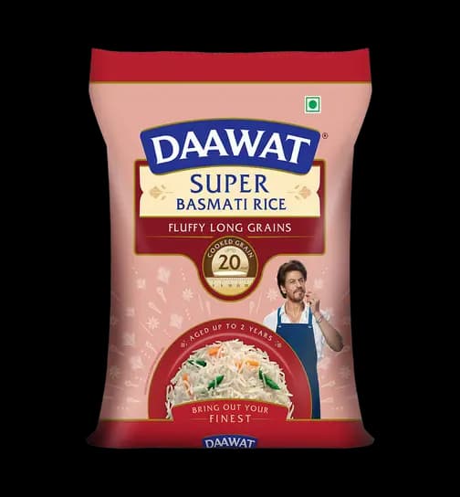 Daawat Super Pure Basmati Rice (Extra Long Grain) 5 kg x 2