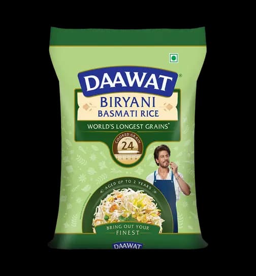 Daawat Biryani Pure Basmati Rice (Extra Long Grain) 5 kg