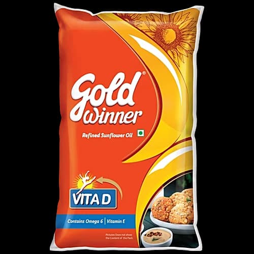 Gold Winner Refined Sunflower Oil 1 l Pouch