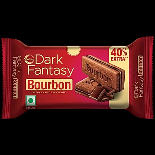 Sunfeast Dark Fantasy Bourbon Chocolate Cream Biscuits 60 g