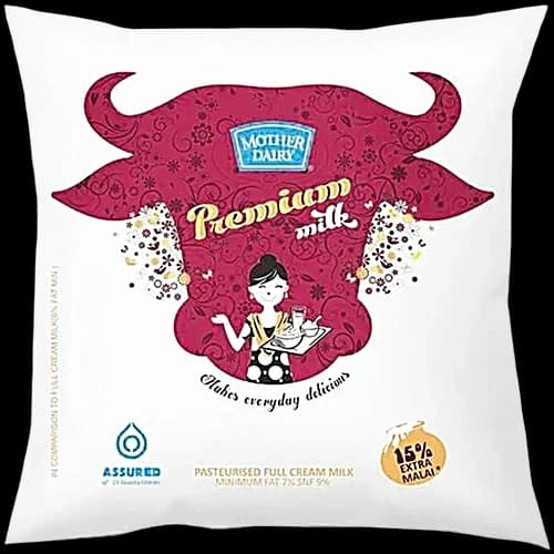 Mother Dairy Premium Milk 500 ml Pouch