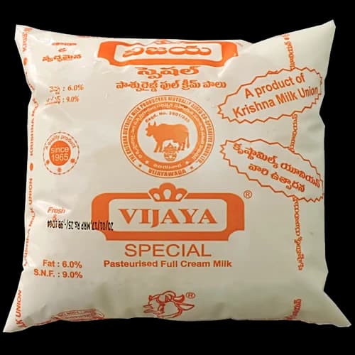 Vijaya Special Milk Pasteurised Full Cream 500 ml