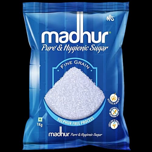 Madhur Sugar Pure Hygienic Fine Grain Natural Sulphur Free 1 kg